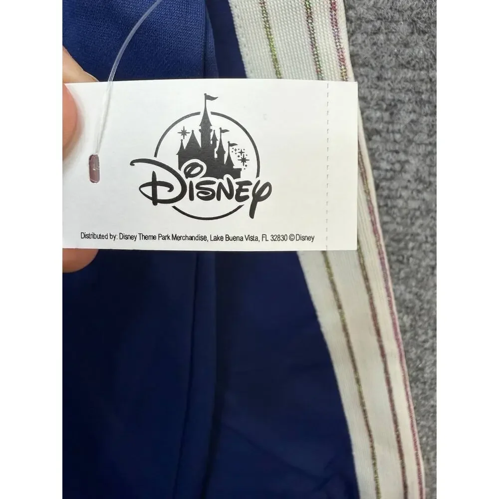 Disney Parks Women's Blue Track Suit Set Jacket L Pants M New Tags